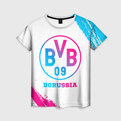 Футболка женская Borussia neon gradient style, цвет: 3D-принт