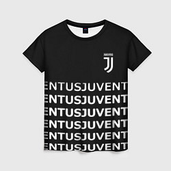 Футболка женская Juventus pattern fc club steel, цвет: 3D-принт