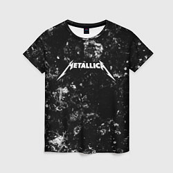 Футболка женская Metallica black ice, цвет: 3D-принт