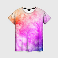 Женская футболка Colorful smoke 1