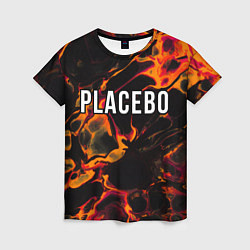 Футболка женская Placebo red lava, цвет: 3D-принт