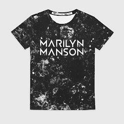 Футболка женская Marilyn Manson black ice, цвет: 3D-принт