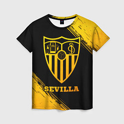 Футболка женская Sevilla - gold gradient, цвет: 3D-принт