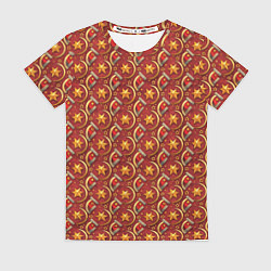 Женская футболка Паттерн СССР звезды