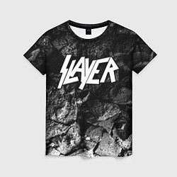 Футболка женская Slayer black graphite, цвет: 3D-принт