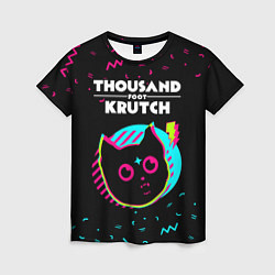 Футболка женская Thousand Foot Krutch - rock star cat, цвет: 3D-принт