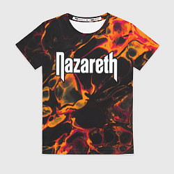 Футболка женская Nazareth red lava, цвет: 3D-принт