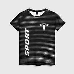 Футболка женская Tesla sport metal, цвет: 3D-принт
