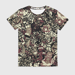 Женская футболка Граффити патерн