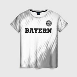 Футболка женская Bayern sport на светлом фоне посередине, цвет: 3D-принт