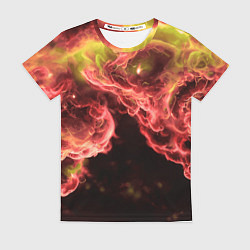 Футболка женская Адское пламя инферно - inferno flame, цвет: 3D-принт