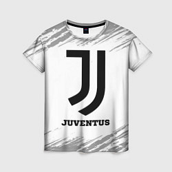 Женская футболка Juventus sport на светлом фоне