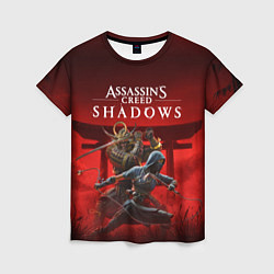 Футболка женская Персонажи Assassins creed shadows, цвет: 3D-принт