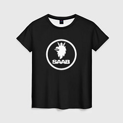 Футболка женская Saab avto logo, цвет: 3D-принт