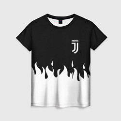 Футболка женская Juventus fire, цвет: 3D-принт