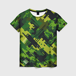 Футболка женская Camouflage - pattern ai art, цвет: 3D-принт