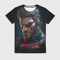 Футболка женская Веном Снейк из игры Metal gear, цвет: 3D-принт