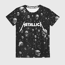Футболка женская Metallica - rock, цвет: 3D-принт