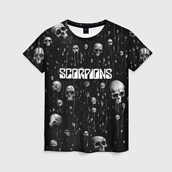 Футболка женская Scorpions rock group, цвет: 3D-принт