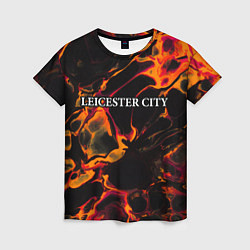 Футболка женская Leicester City red lava, цвет: 3D-принт