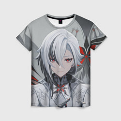 Футболка женская Arlecchino Genshin Impact, цвет: 3D-принт