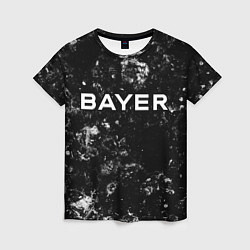 Футболка женская Bayer 04 black ice, цвет: 3D-принт