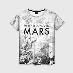 Футболка женская Thirty Seconds to Mars white graphite, цвет: 3D-принт