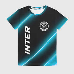 Футболка женская Inter неоновые лампы, цвет: 3D-принт