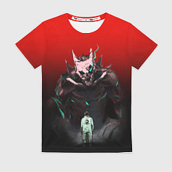 Футболка женская Кайдзю - Хибино, цвет: 3D-принт