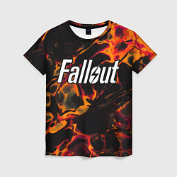 Футболка женская Fallout red lava, цвет: 3D-принт