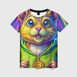 Футболка женская Хомяк и биткоин, цвет: 3D-принт