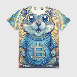 Футболка женская Хомяк и цифровые активы, цвет: 3D-принт