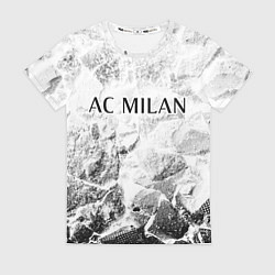 Футболка женская AC Milan white graphite, цвет: 3D-принт