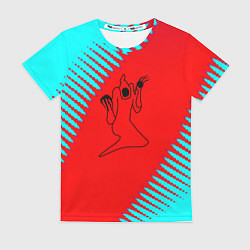 Футболка женская Kizaru abstract rap, цвет: 3D-принт