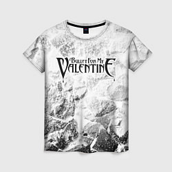 Футболка женская Bullet For My Valentine white graphite, цвет: 3D-принт