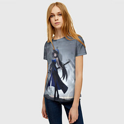 Футболка женская Грозовые волны - Янъян, цвет: 3D-принт — фото 2