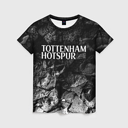 Футболка женская Tottenham black graphite, цвет: 3D-принт