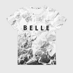 Футболка женская Belle white graphite, цвет: 3D-принт