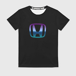 Футболка женская Honda neon logo, цвет: 3D-принт
