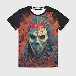 Футболка женская Slipknot в маске, цвет: 3D-принт
