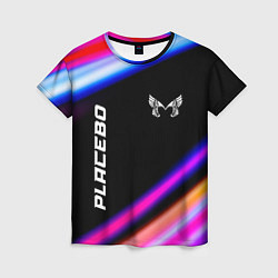 Футболка женская Placebo neon rock lights, цвет: 3D-принт