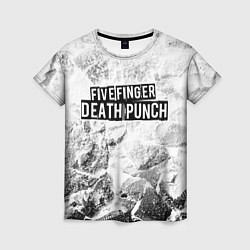 Футболка женская Five Finger Death Punch white graphite, цвет: 3D-принт