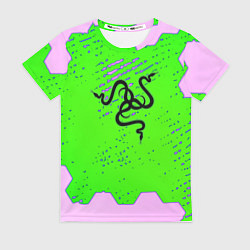 Футболка женская Razer pattern geometry, цвет: 3D-принт