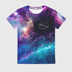Футболка женская Jaguar space auto, цвет: 3D-принт