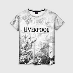 Женская футболка Liverpool white graphite