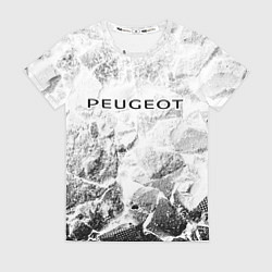 Футболка женская Peugeot white graphite, цвет: 3D-принт