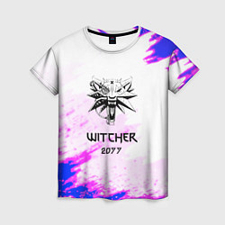 Футболка женская The Witcher colors neon, цвет: 3D-принт