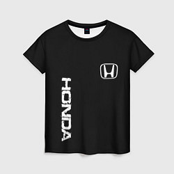 Футболка женская Honda white logo auto, цвет: 3D-принт