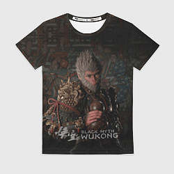 Футболка женская Сунь Укун Black myth wukong, цвет: 3D-принт