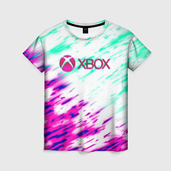 Футболка женская Xbox краски текстура игры, цвет: 3D-принт